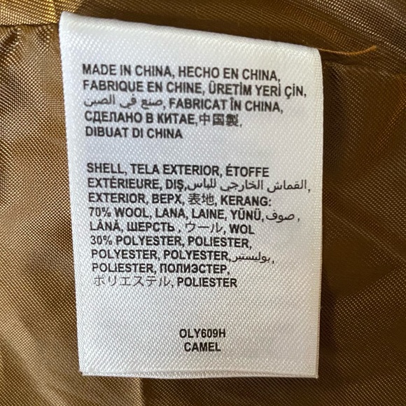 Bebe Brown Wool Trench Coat-Read description. - Picture 9 of 13